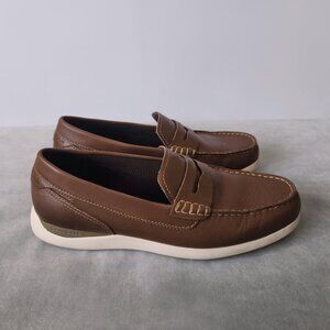 Cole Haan Grand Atlantic Penny Loafer Moc Toe Dress Mens Brown C33028 Size 8 M
